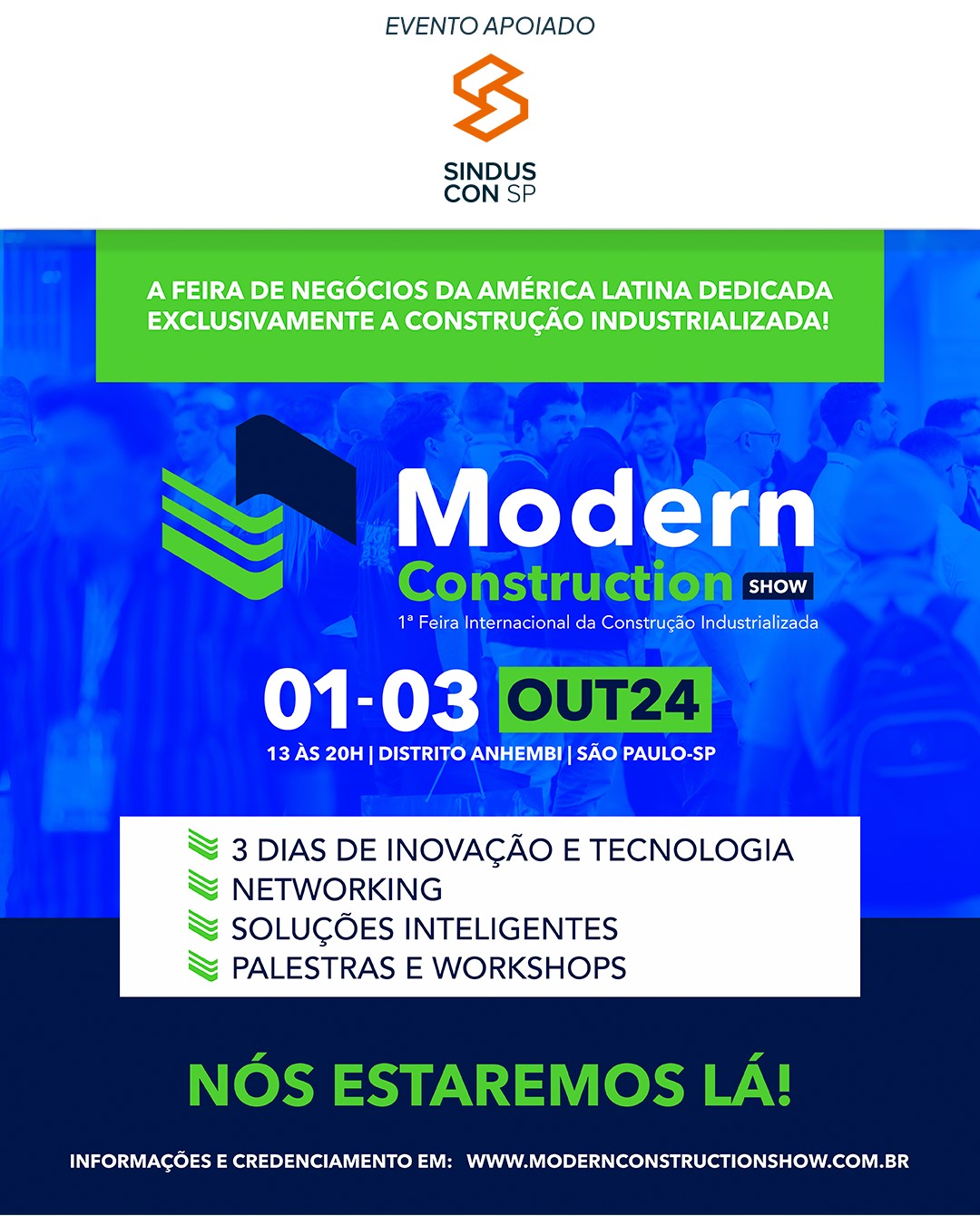 Falta um mês para o Modern Construction Show, 1º evento com todos os múltiplos sistemas e ramos da construção industrializada