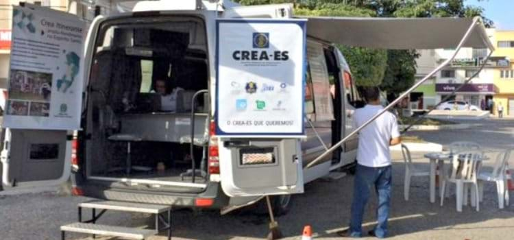 Com gabinete itinerante, CREAs vão onde obra está